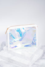 Load image into Gallery viewer, Boldly Go Iridescent Clear Mini Makeup Bag
