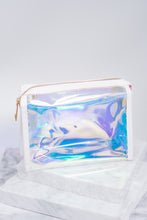 Load image into Gallery viewer, Boldly Go Iridescent Clear Mini Makeup Bag
