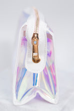 Load image into Gallery viewer, Boldly Go Iridescent Clear Mini Makeup Bag
